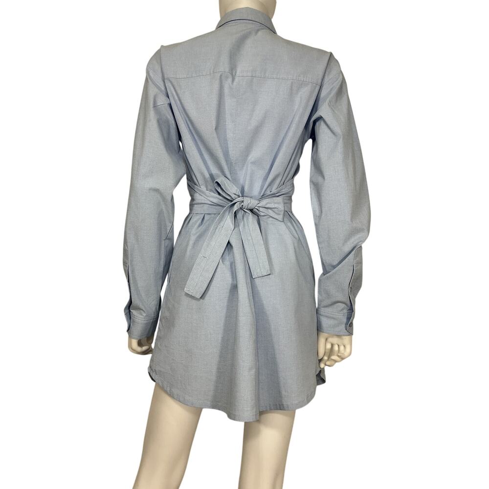 Sovere Wrap Blue Dixie Shirt Dress Size M - Picture 3 of 4
